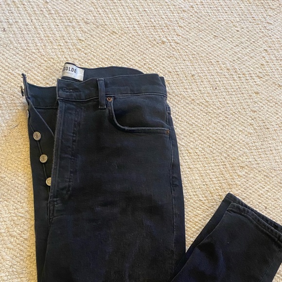 Agolde Nico High Rise Slim Leg Distressed Jean - Picture 5 of 8